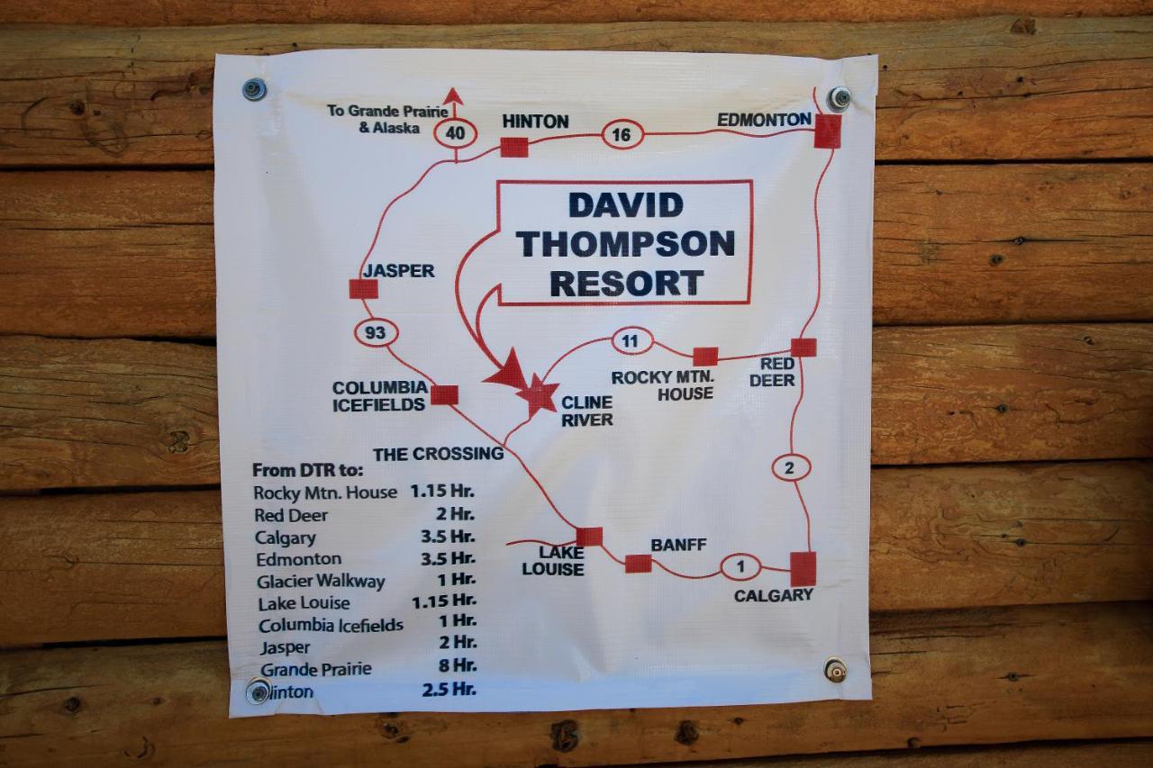 David Thompson Resort Cline River Exteriör bild